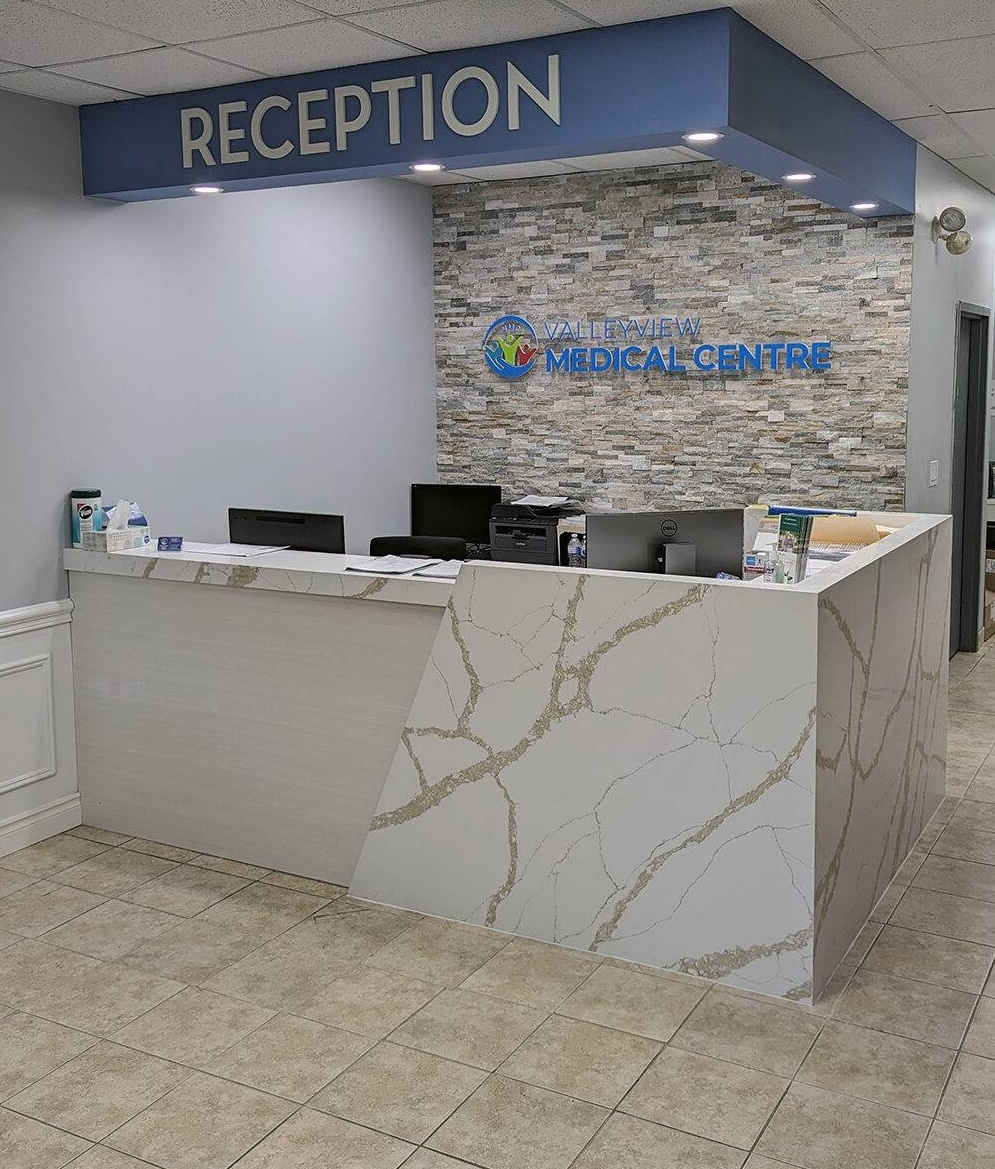 Valley View Medical Centre reception desk